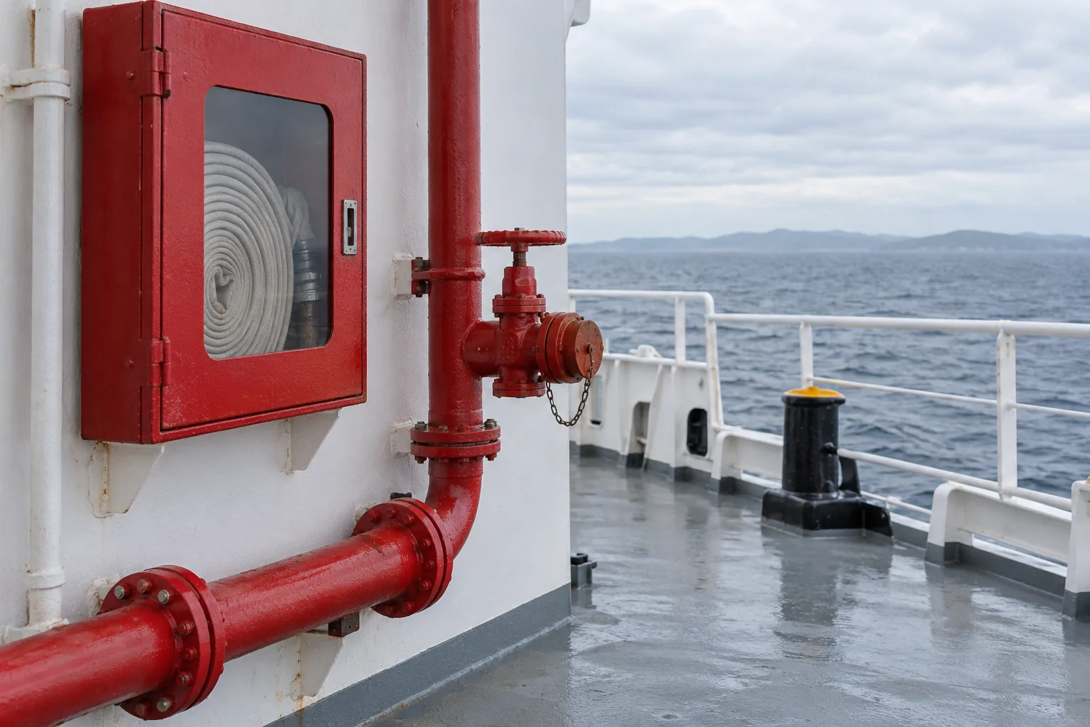 Generated illustrative context: Marine fire main