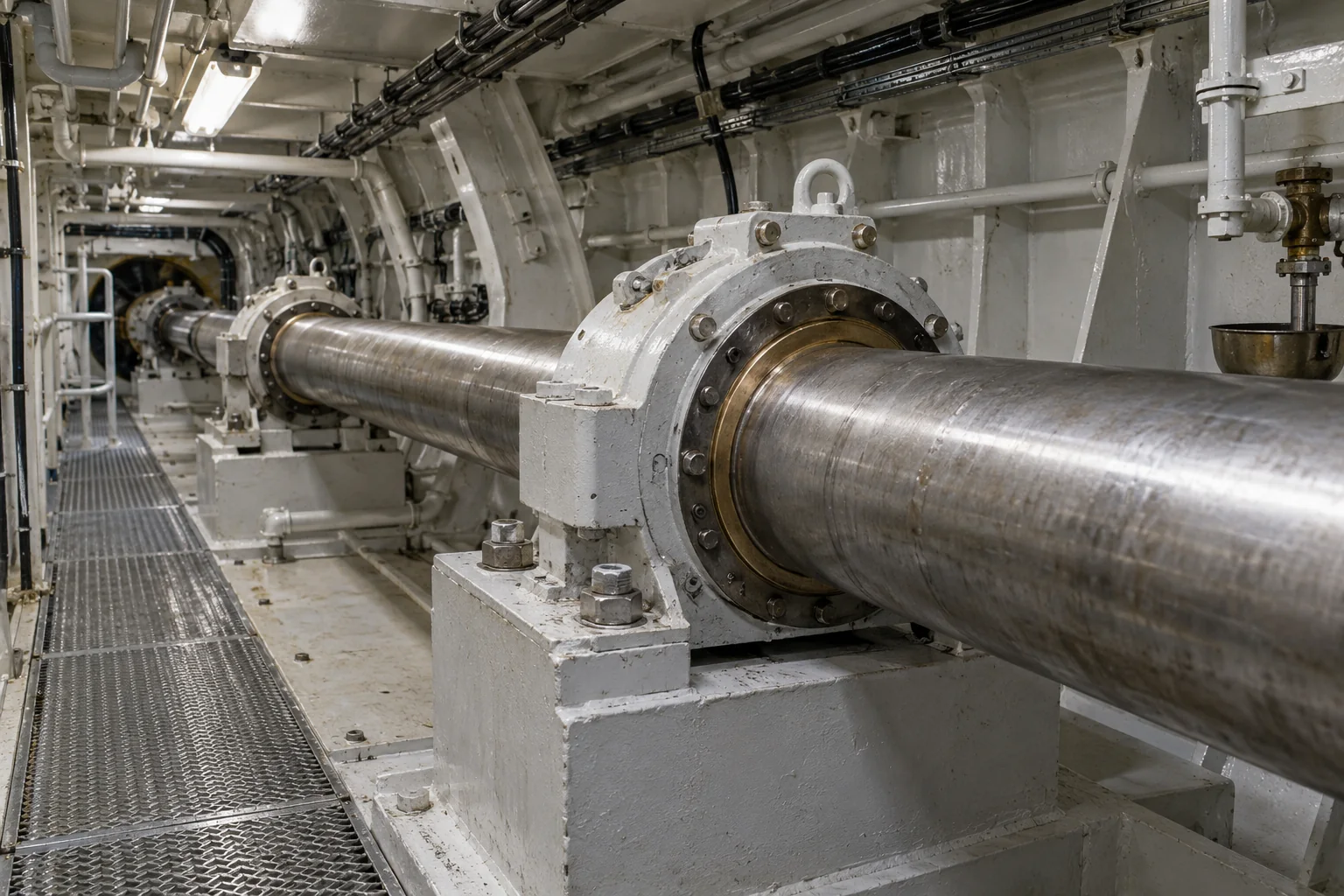 Generated illustrative context: Shaft line & rudder bearings