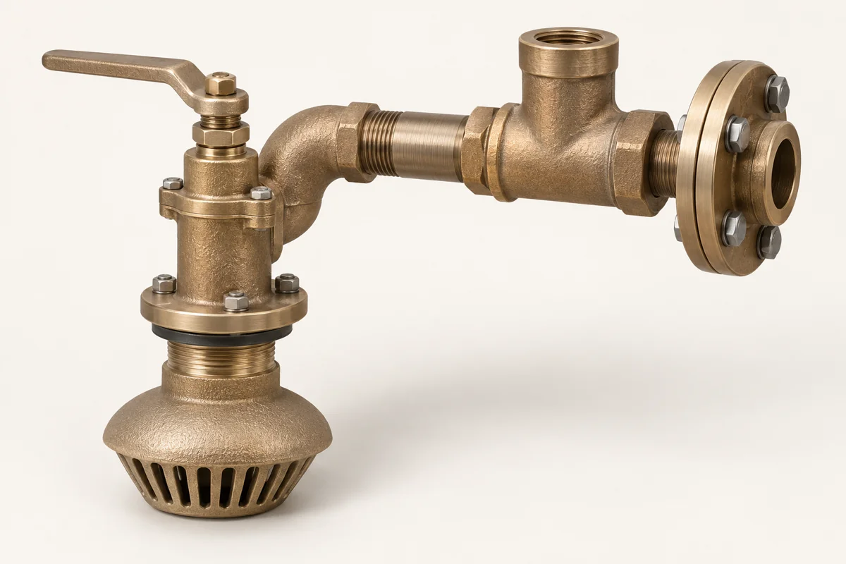 Illustrative Water-side connections