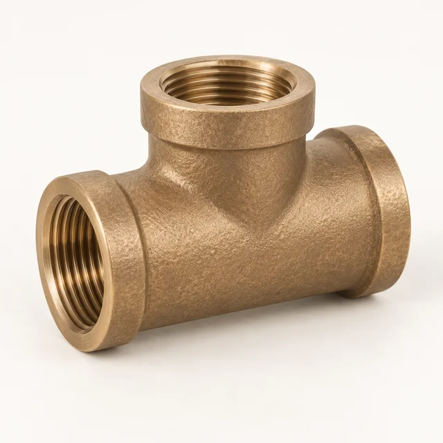 Illustrative Bronze pipe tee