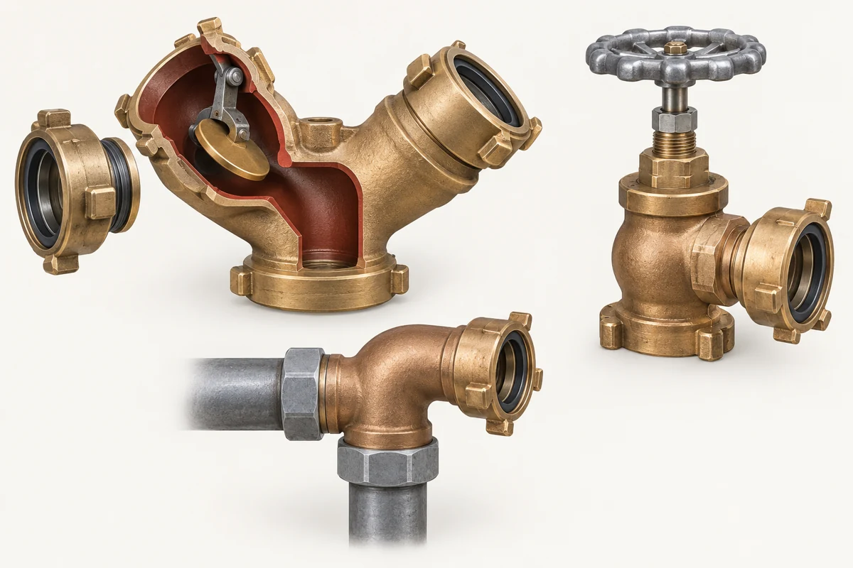Illustrative Fire department connection