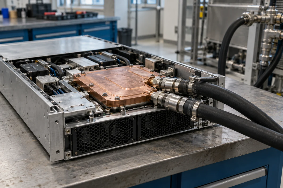 Generated illustrative context: Cold plates & serviceable connections