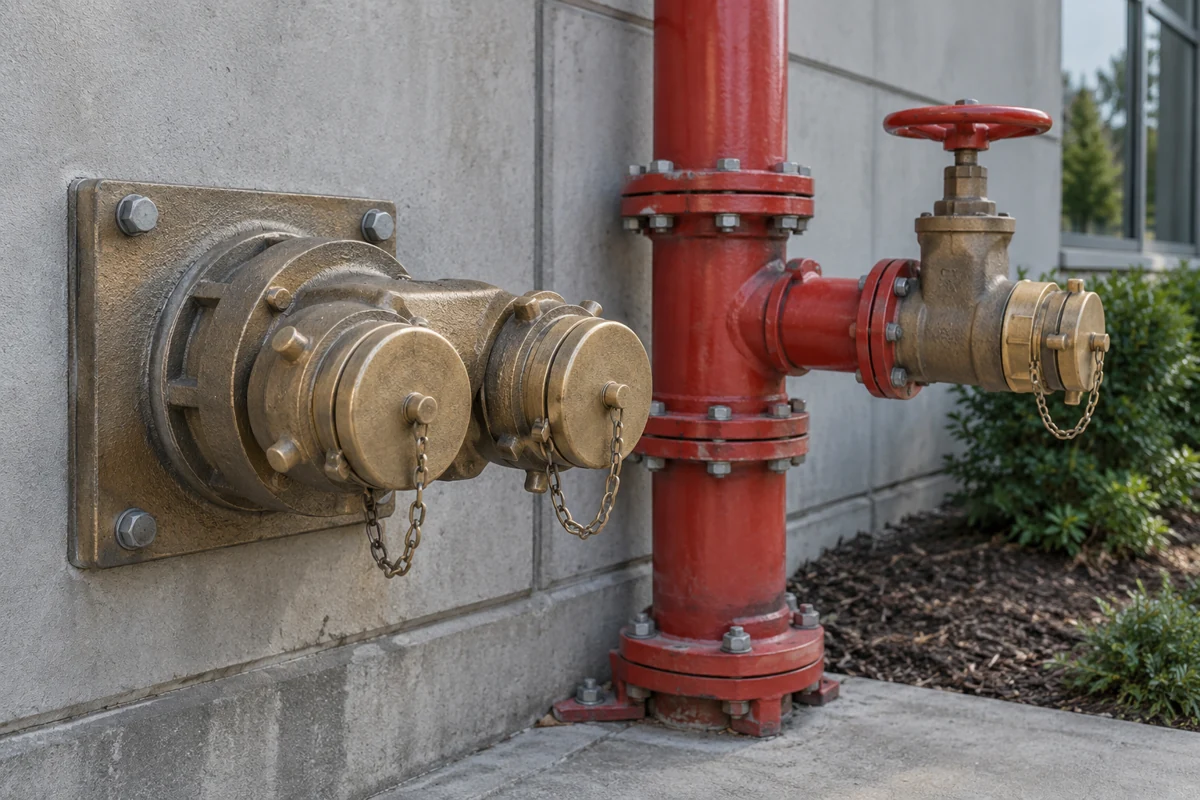 Generated application context: Fire-service & hose connections
