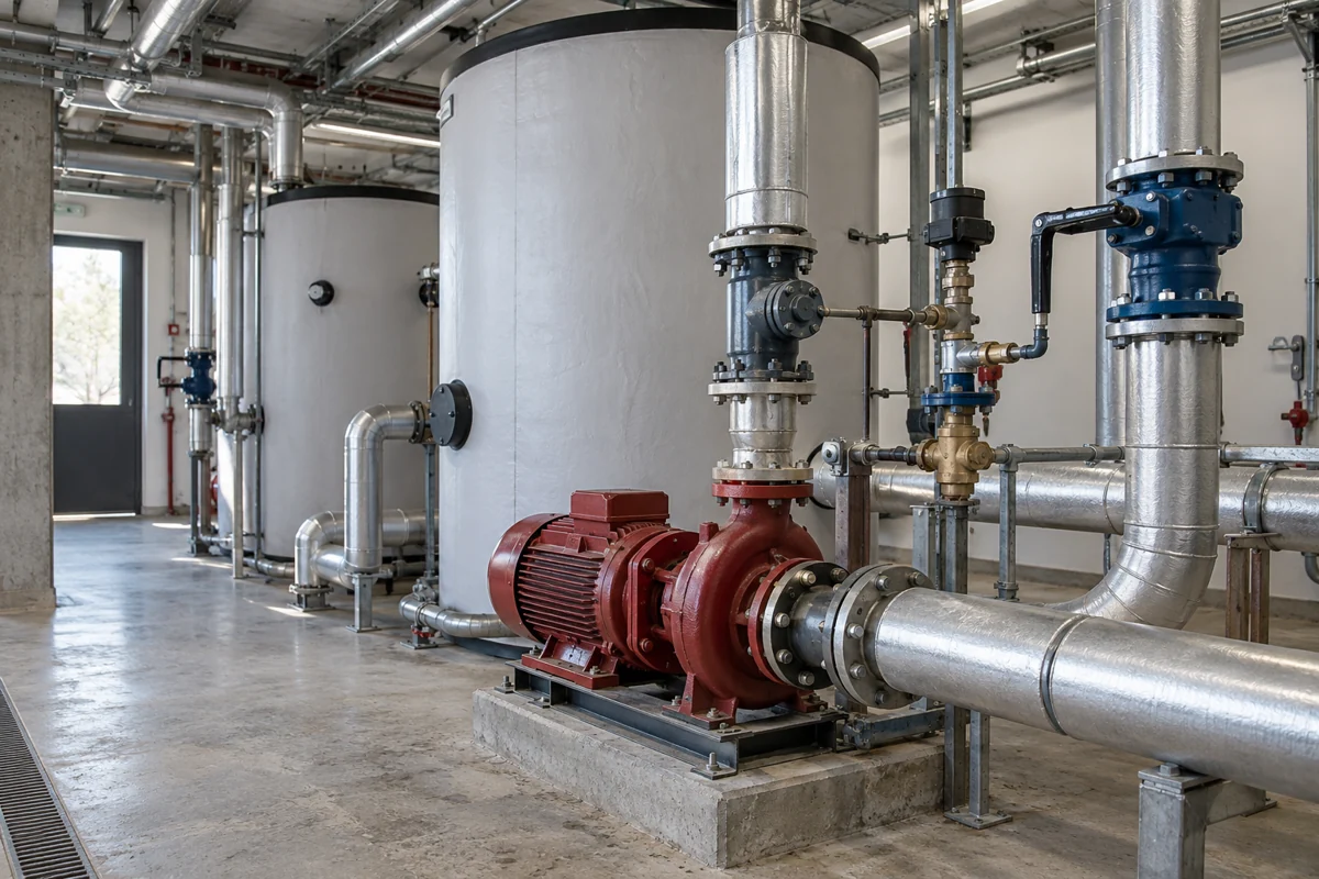 Generated application context: Domestic hot-water circulation